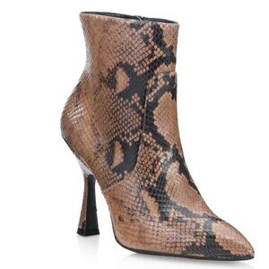 Copy STUART WEITZMAN Snake Print Booties 5.5